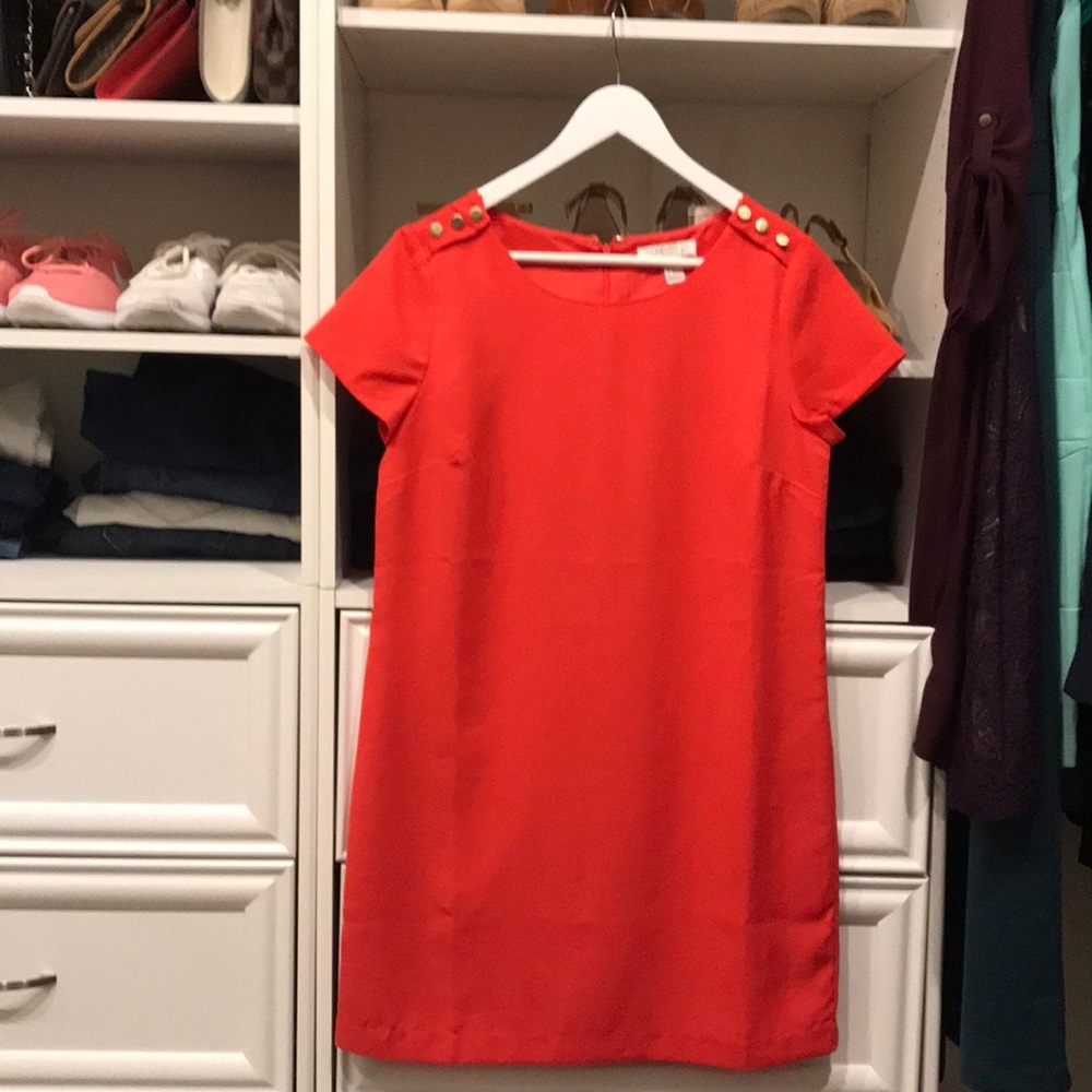 Cute coral colored dress size Medium